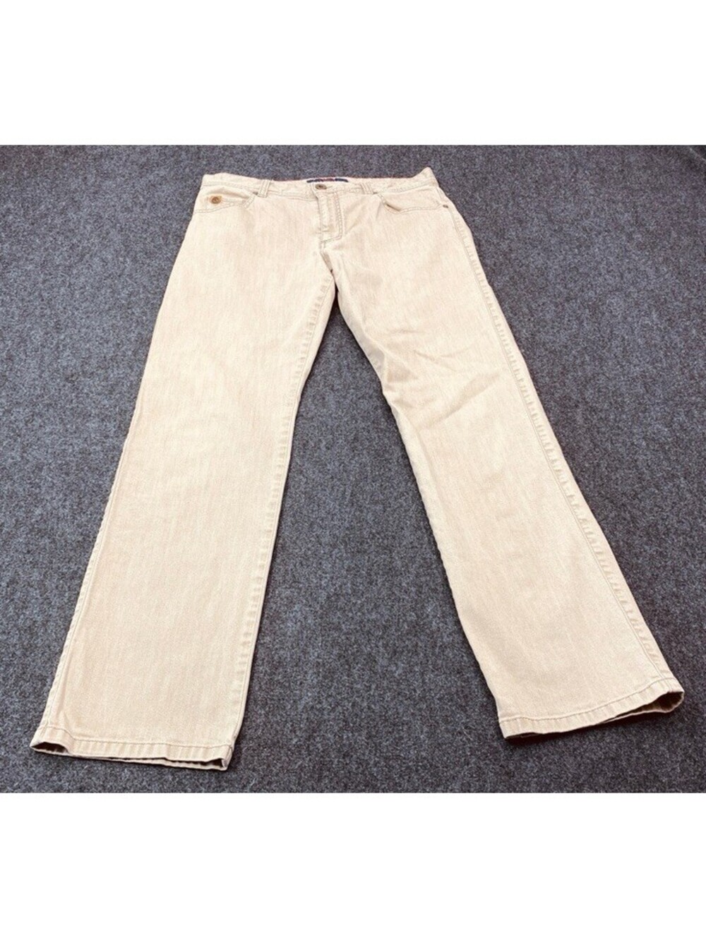 Alberto Modern Fit Beige Denim Pants Men's 33X32 Stretch 10405